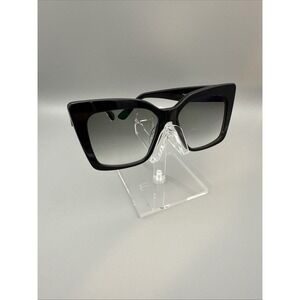 YES GLASSES HAGEN RARE OVERSIZED BUTTERFLY  FULLRIM BLACK SUNGLASSES TINTED LENS